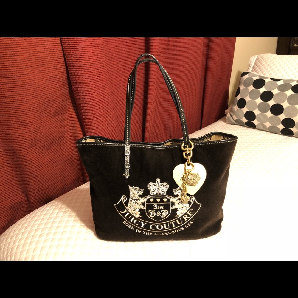 100% Authentic Juicy Couture Black Tote